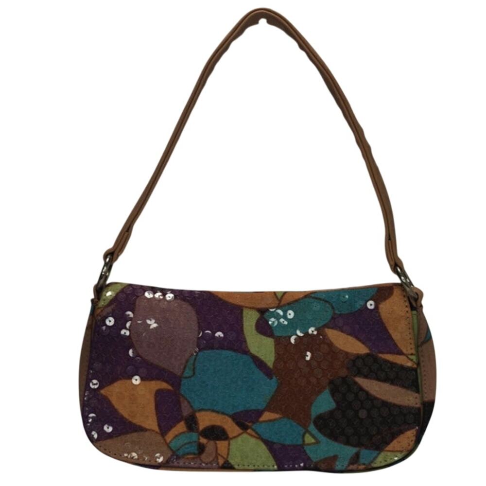Vintage purple Y2K Sequin small Express shoulder bag